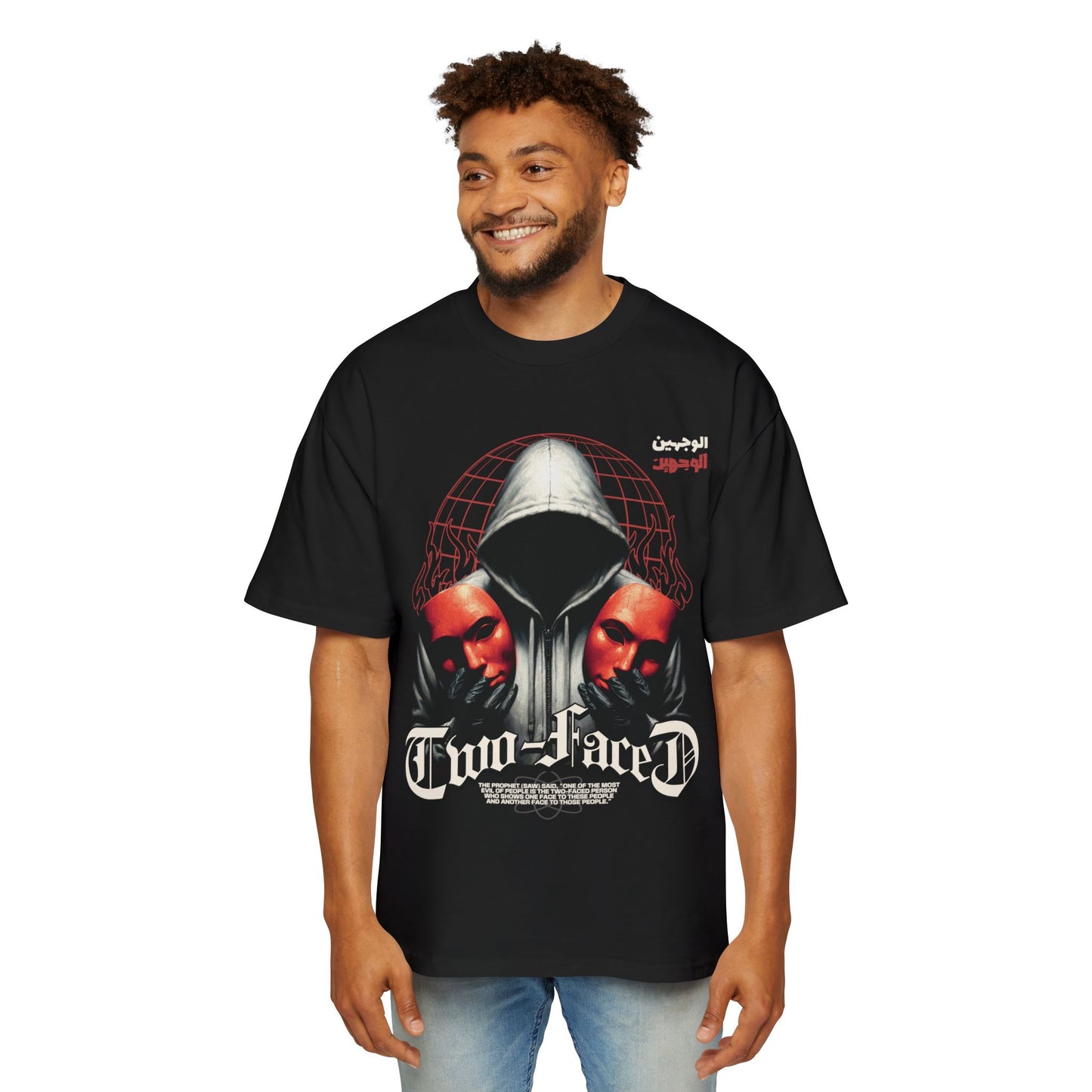 Two-Faced Oversized Graphic Tee