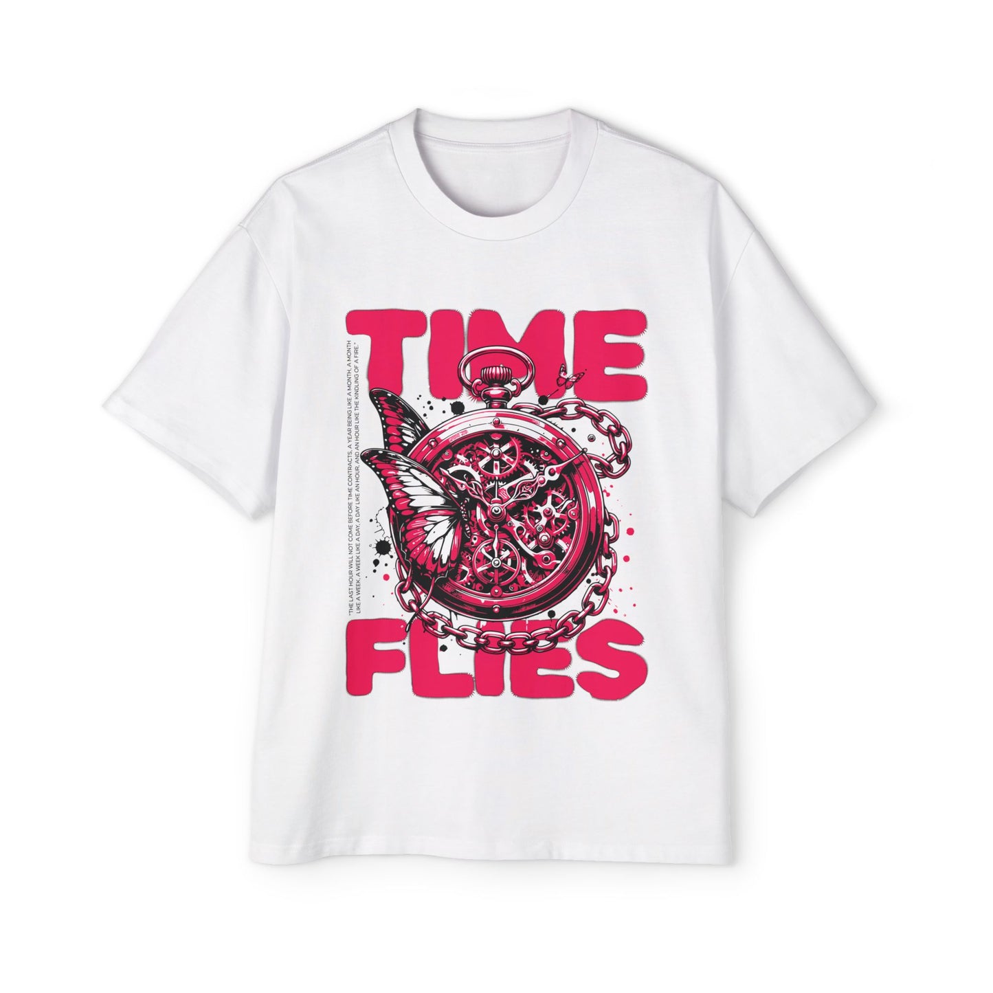 Time Flies Oversized Graphic Tee