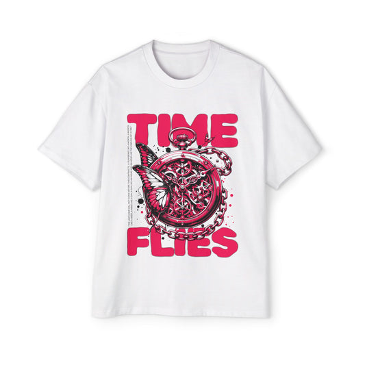 Time Flies Oversized Graphic Tee