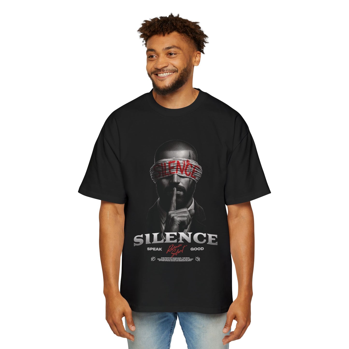 Silence Oversized Graphic Tee