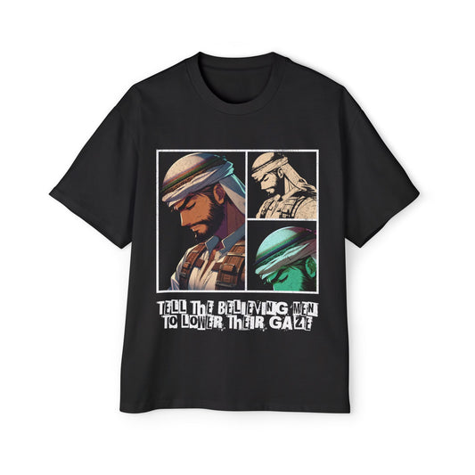 Lower Your Gaze Oversized Graphic Tee