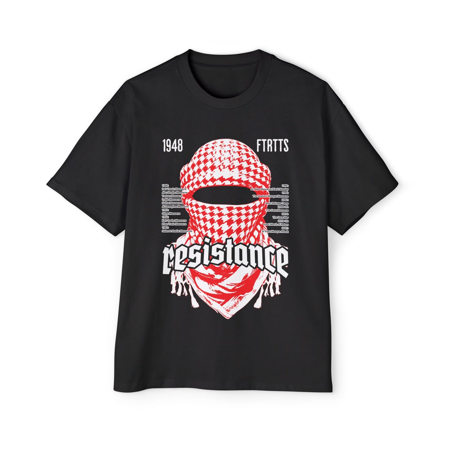 1948 Black Oversized Graphic Tee