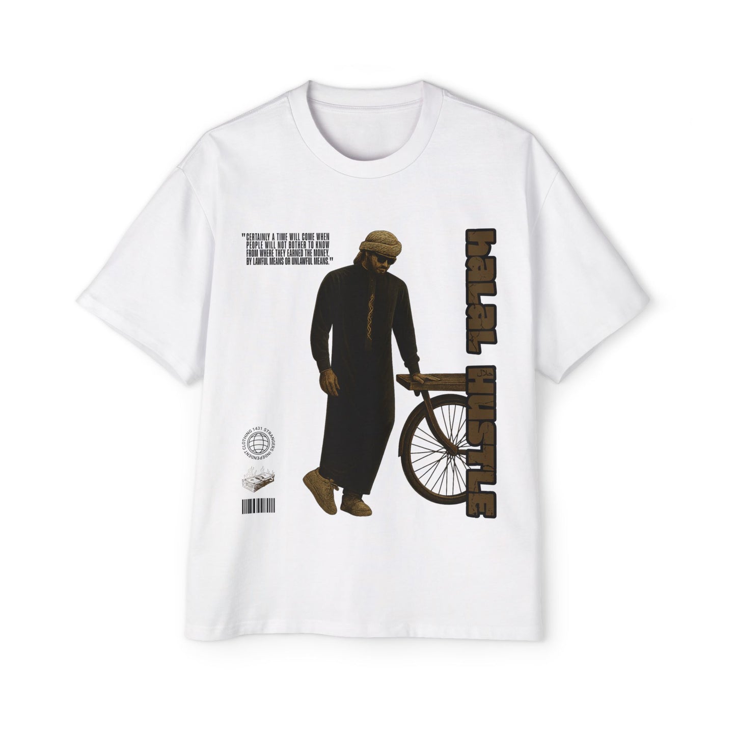 Halal Hustle Oversized Graphic Tee