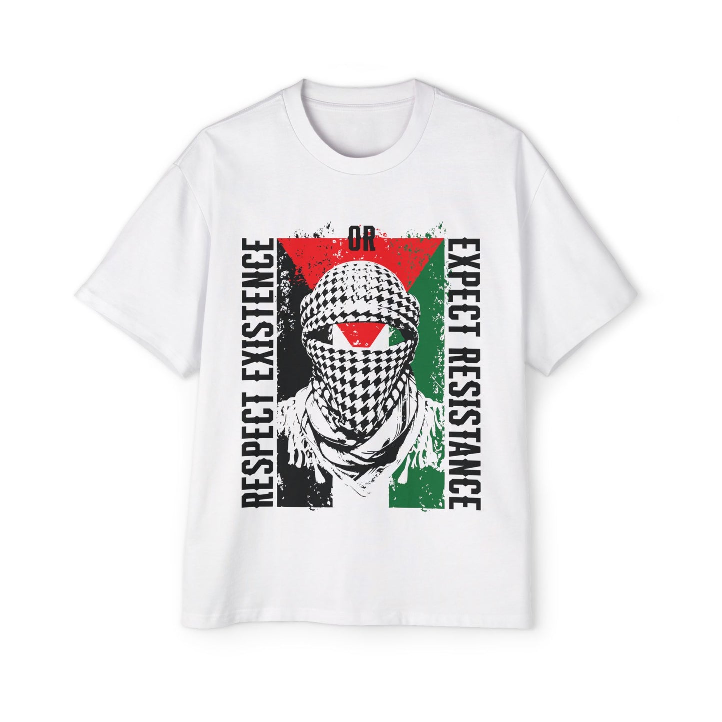 Keffiyeh Flag Oversized Graphic Tee