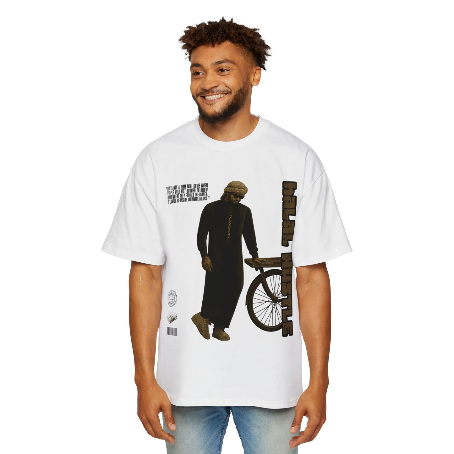 Halal Hustle Oversized Graphic Tee