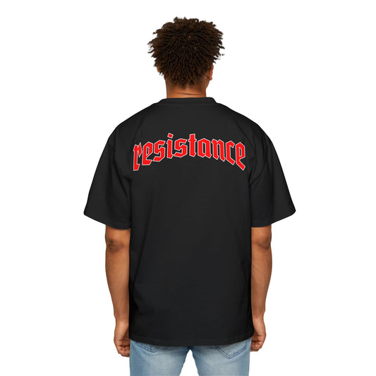 Resistance All Red Oversized Graphic Tee